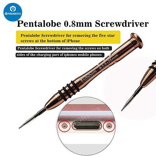 PhoneFix phone repair kit with precision screwdrivers and screen opening tools, ideal for smartphone repair and maintenance.