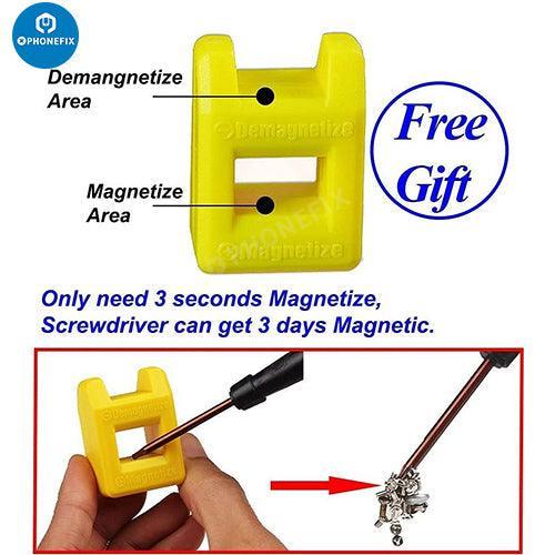PHONEFIX phone repair kit with precision screwdrivers and screen opening tools for smartphone repair and maintenance.
