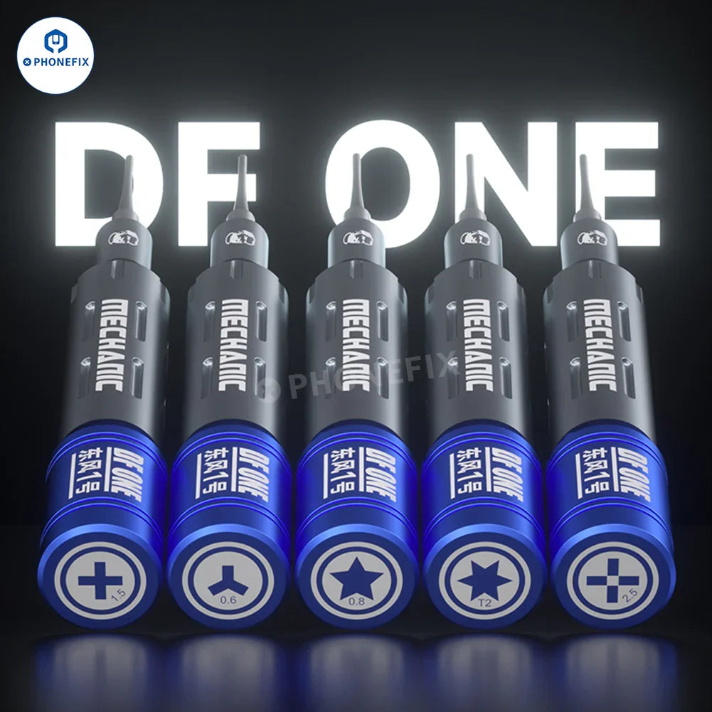 PhoneFix Mechanic DongFeng ONE 2D 3D screwdriver set with various precision screwdrivers for phone disassembly and repair.