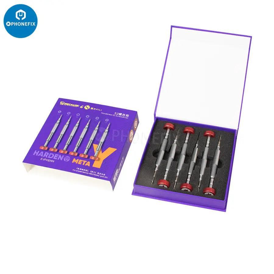 PHONEFIX 6-in-1 precision screwdriver set for smartphones, opening and repair tools, compact and versatile for electronics repair