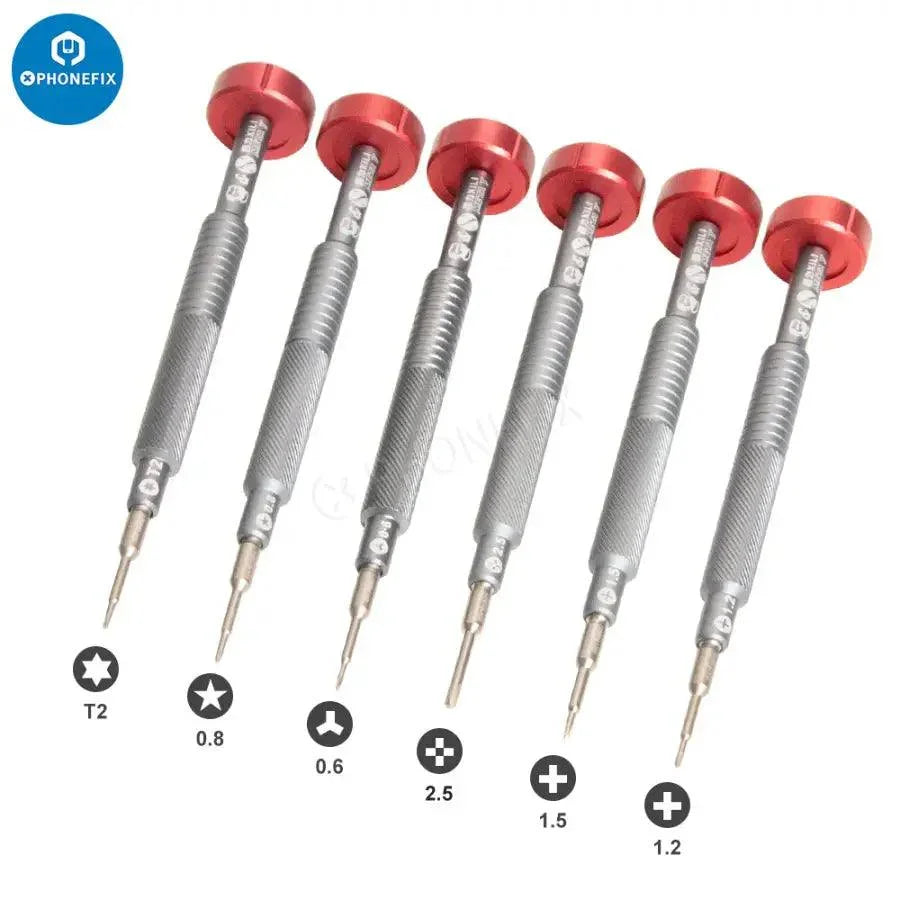 PHONEFIX 6-in-1 precision screwdriver set with repair tools for smartphones opening and repair tasks.