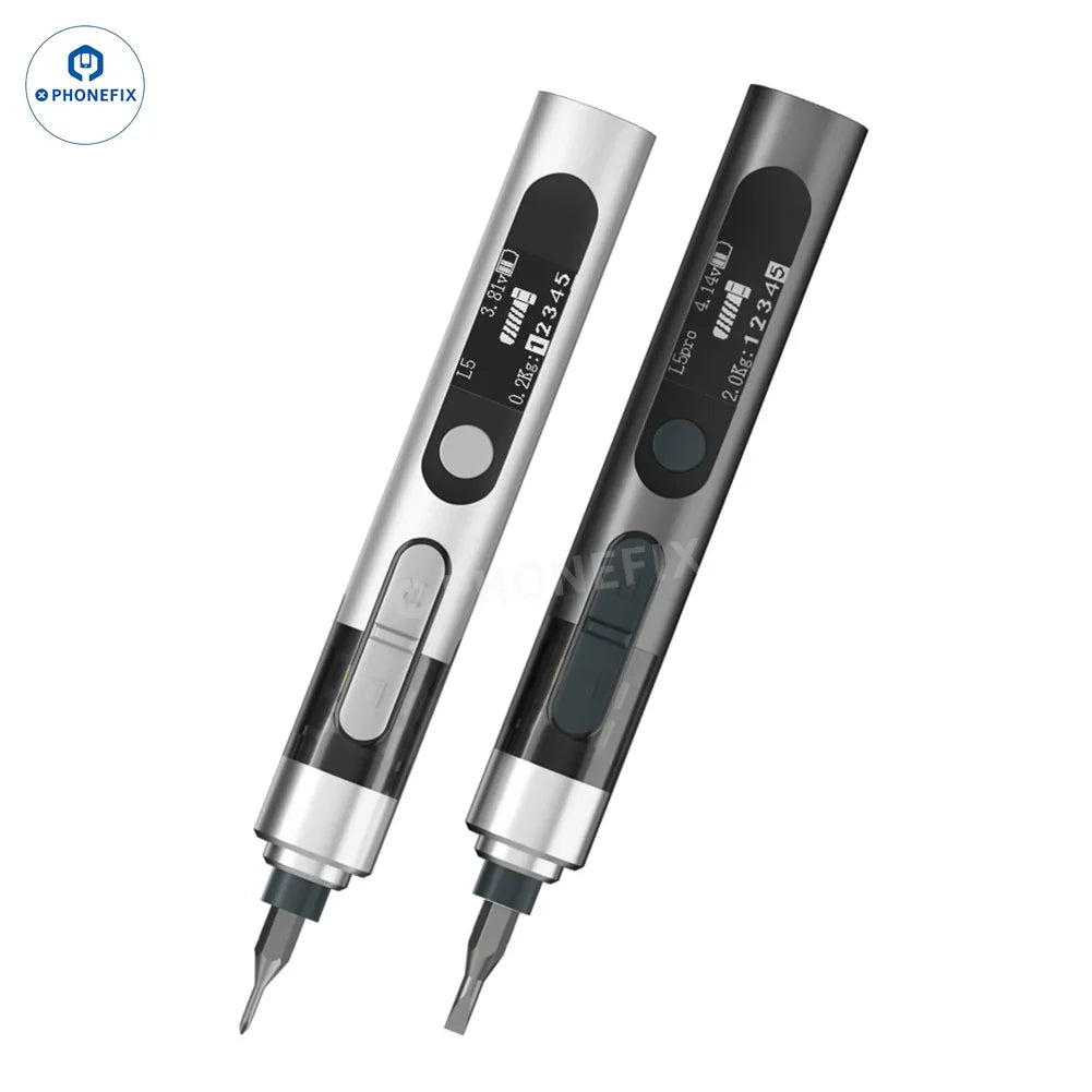 PHONEFIX L5Pro electric screwdriver tool kit for mobile repair, featuring precision screwdriver tools for disassembly tasks.