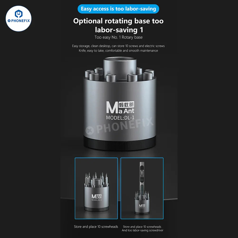 PhoneFix L5Pro electric screwdriver tool kit for mobile repair and disassembly, featuring precision screwdriver tools.