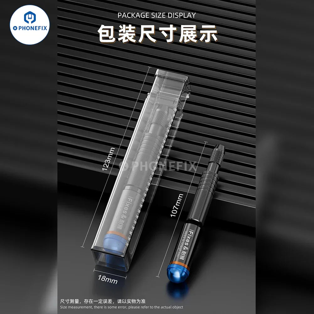 iFixes iN33 3D precision torque screwdriver for phone disassembly, showing the compact screwdriver tool with ergonomic handle.