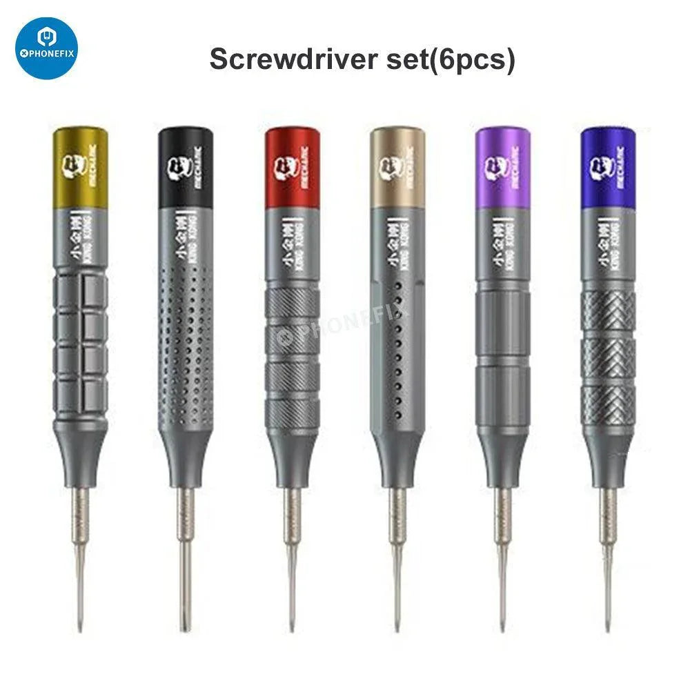 PhoneFix KINGKONG MINI screwdriver set with disassembly tools, compact screwdrivers for phone and electronics repair.