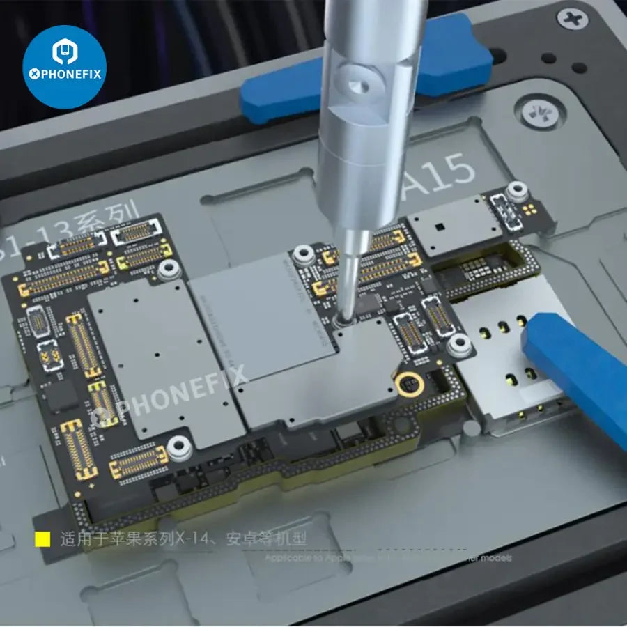 Tournevis magnétique MIJING à pointe magnétique pour carte mère, idéal pour la réparation de téléphones, avec un design compact et un embout magnétique.