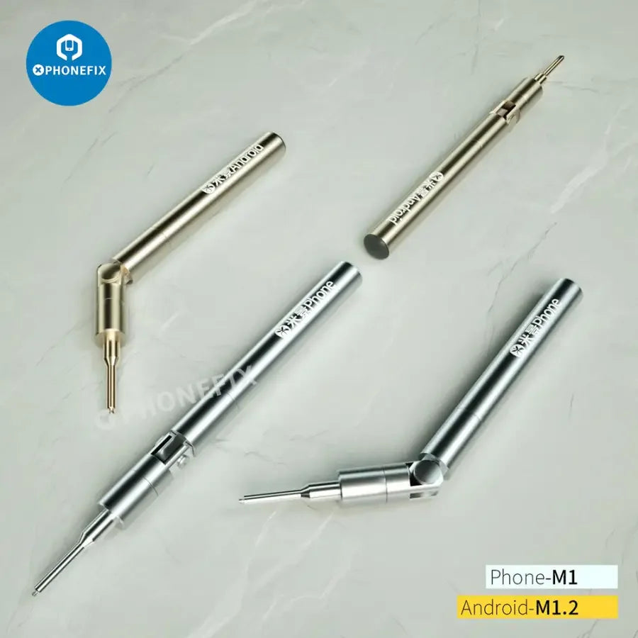 Stylo tournevis pour carte mère PhoneFix MIJING avec embouts magnétiques, outil de précision pour les réparations électroniques et l'installation de vis.