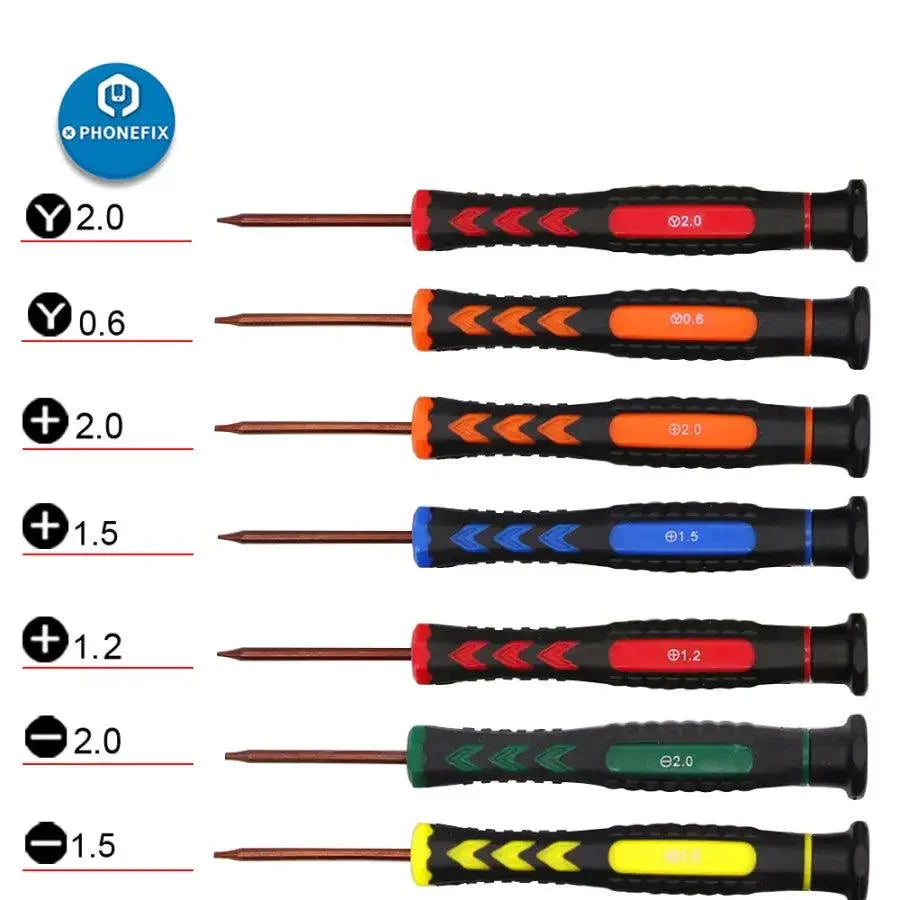 PHONEFIX professional phone repair tools set with precision screwdrivers and opening kits for smartphone repair.