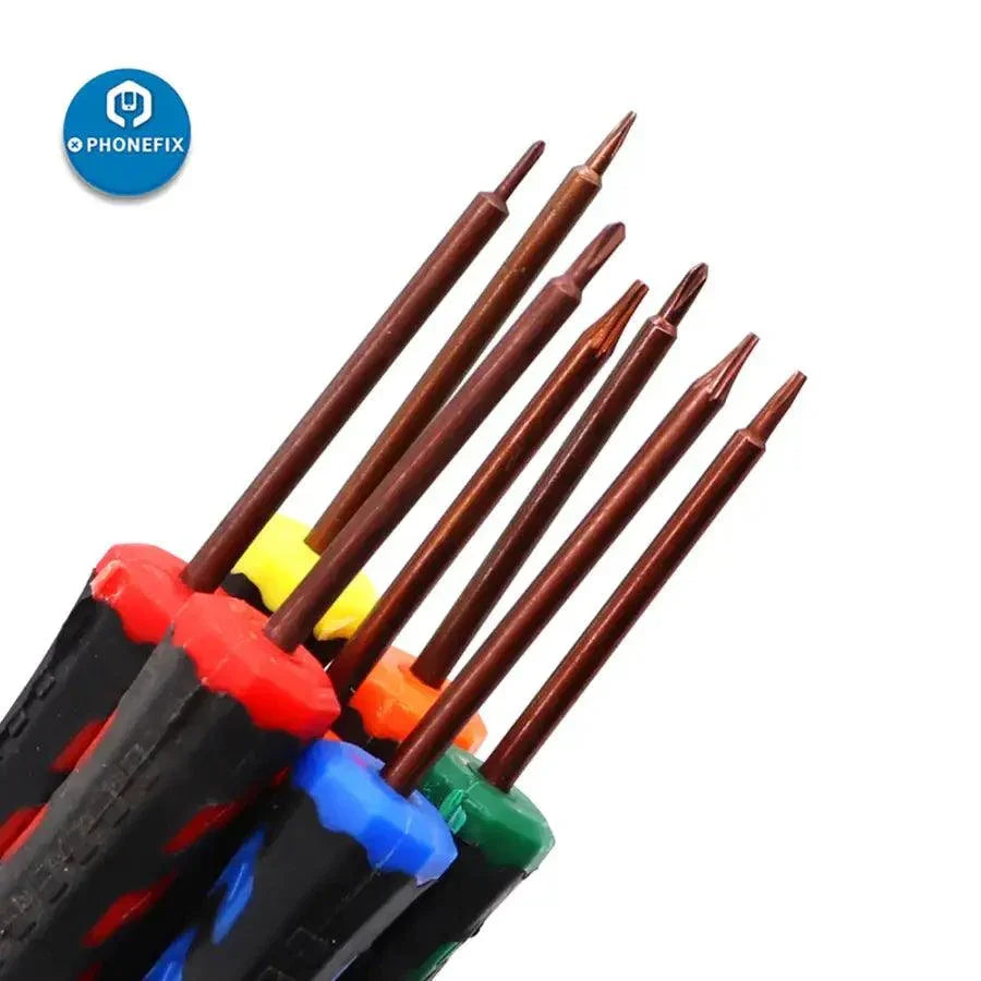 PhoneFix professional phone repair tools set with precision screwdrivers and opening kits for smartphone repairs.