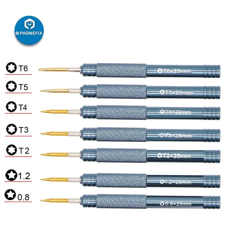PhoneFix precision screwdriver for iPhone repair, T2 Torx screwdriver tool for phone repair and electronics maintenance.