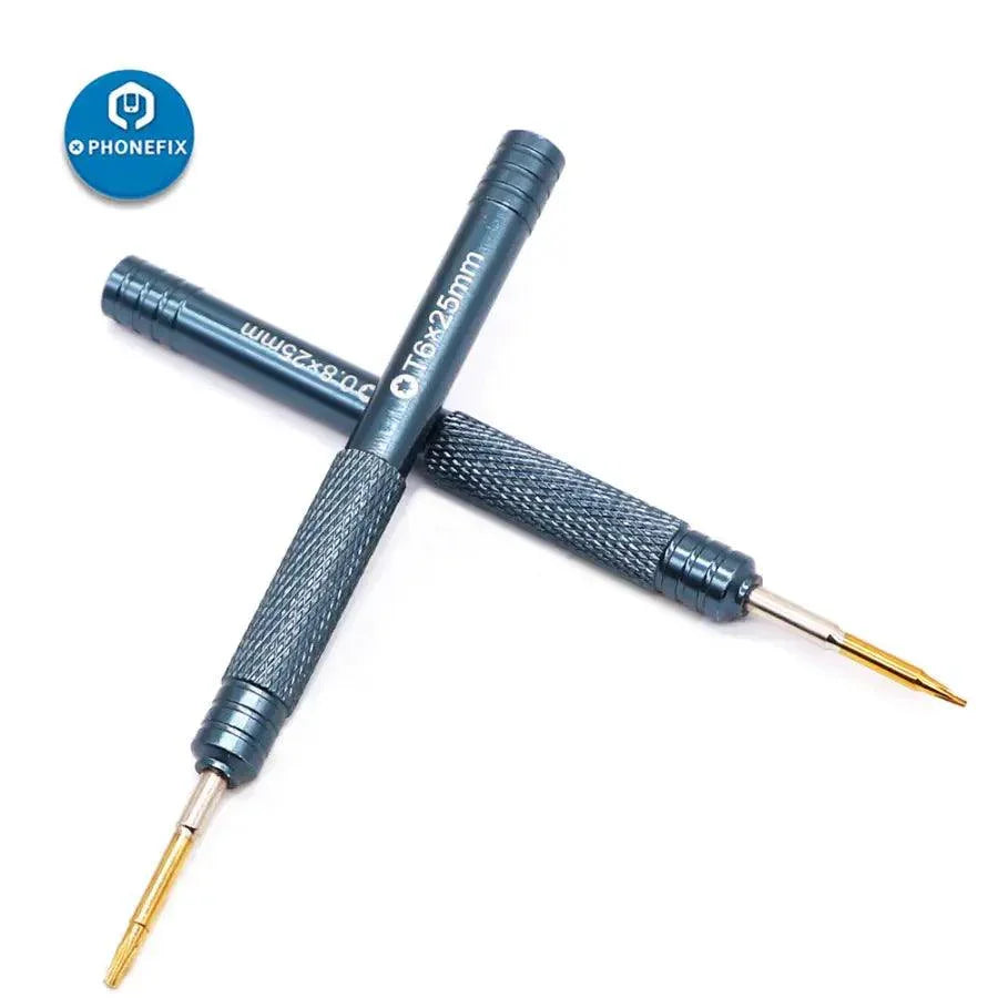 PhoneFix precision screwdriver tool for iPhone repair with T2 Torx bits, part of the phone screwdriver toolkit for mobile device repair.