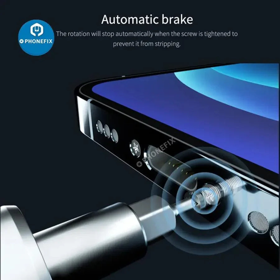 Adjustable position electric screwdriver by PHONEFIX, a precision tool for phone repair and dismantling tasks.
