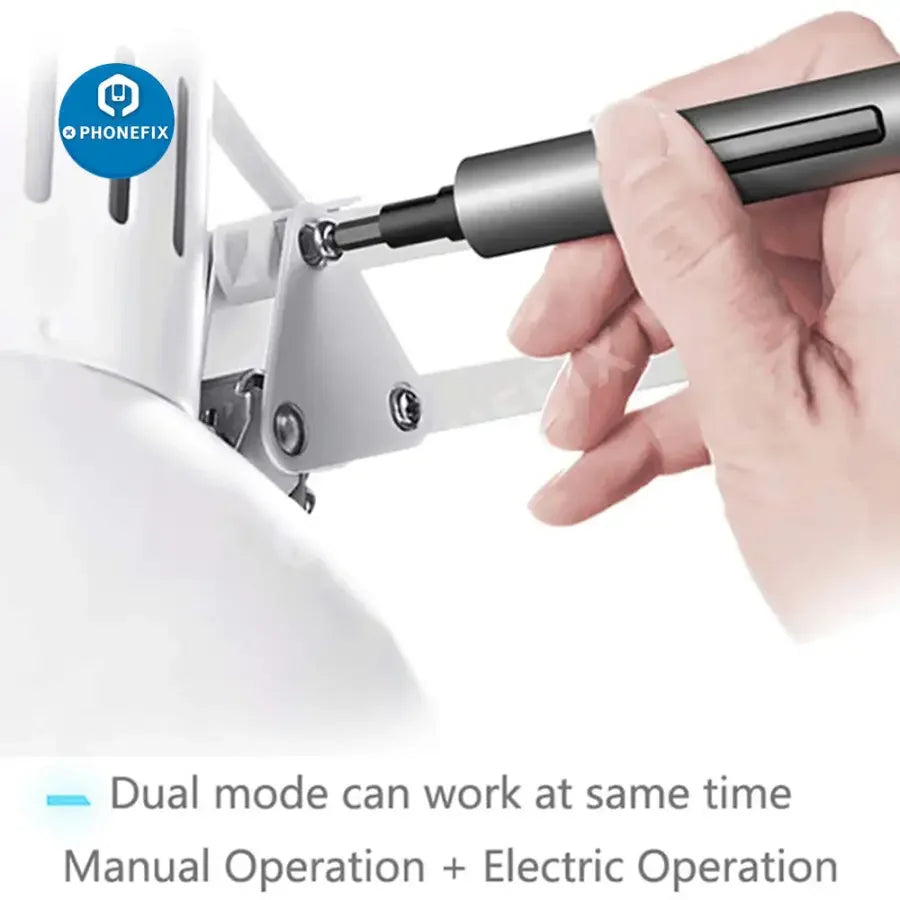 Destornillador eléctrico mini Wowstick 1F+ de PHONEFIX con luz LED y batería recargable, herramienta de ingeniería de precisión para la reparación de aparatos electrónicos.