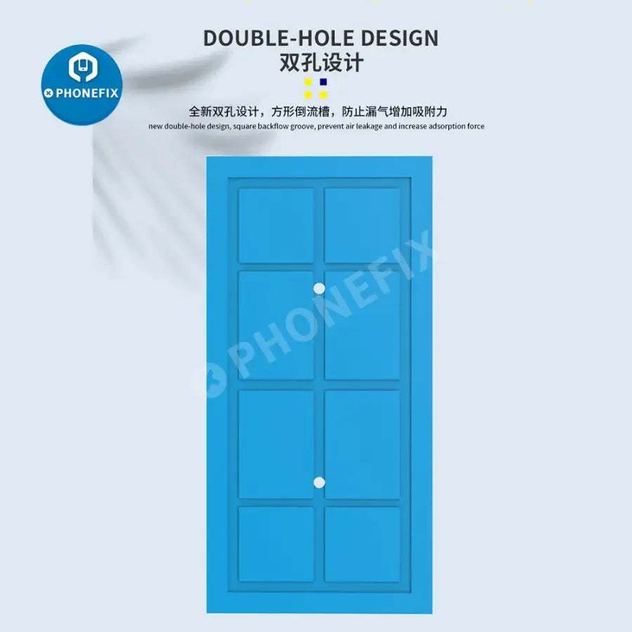 PhoneFix mechanic adsorb anti-slip silicone pad for preheating separator, showing textured silicone surface in close-up image.