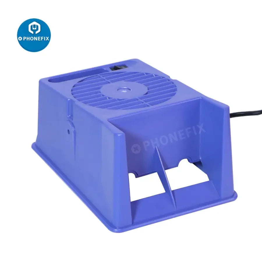PHONEFIX FA-400 smoke fume extractor with 10 free activated carbon filter sponges for air purification.