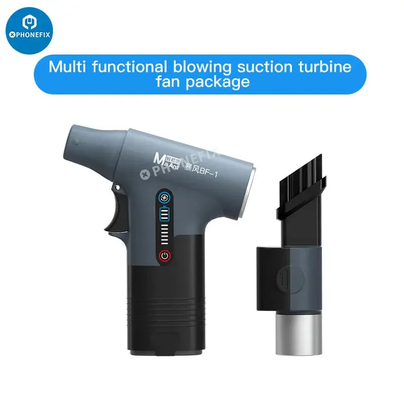 MaAnt BF-1 Blowing Suction Turbine Fan Dust Cleaner Gun, PhoneFix smoke fume extractor for cleaning electronics and dust removal.