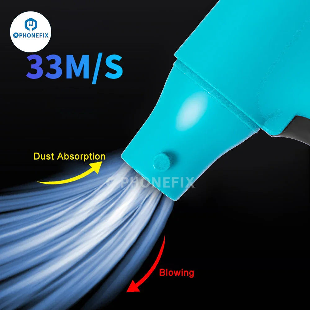 MaAnt BF-1 blowing and suction turbine fan dust cleaner gun, PHONEFIX Smoke Fume Extractor for debris removal and air cleaning.