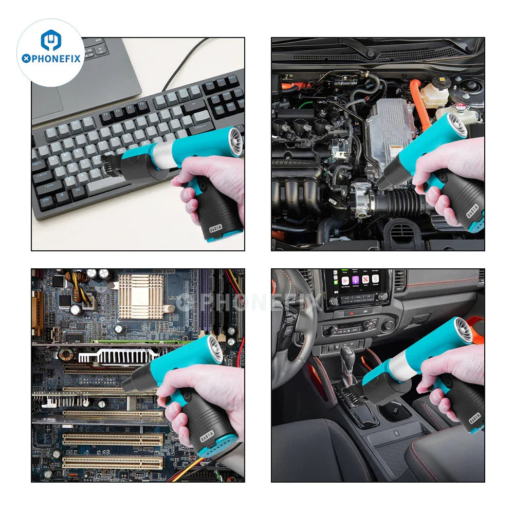 MaAnt BF-1 Blowing Suction Turbine Fan Dust Cleaner Gun, PHONEFIX smoke fume extractor with air gun for dust removal and cleaning.