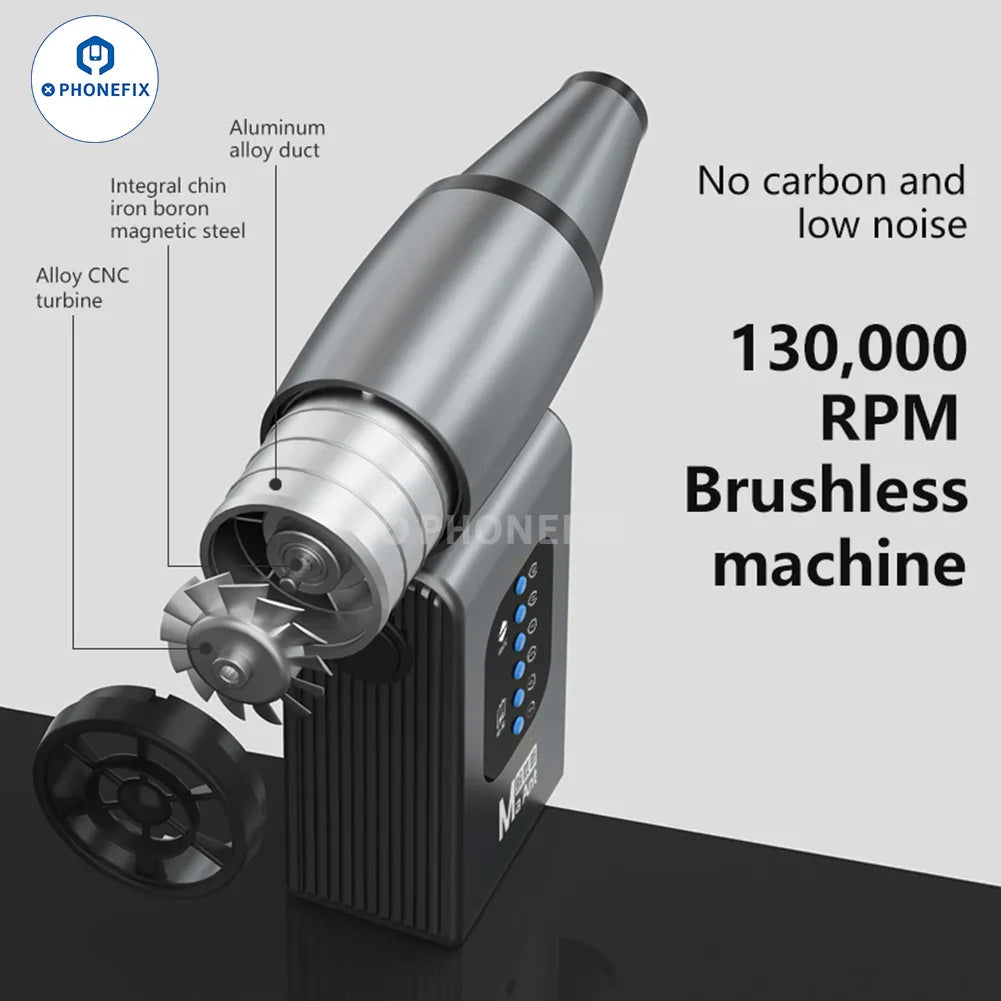 MaAnt Hurricane Violent Blower handheld smoke fume extractor by PHONEFIX, compact turbo jet fan for efficient air extraction.