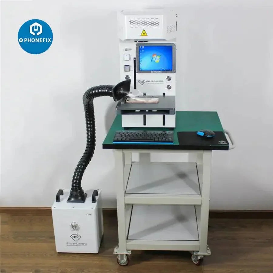 PHONEFIX TBK Fume Extractor smoke and soldering laser engraving air cleaner with compact box for efficient fume extraction.