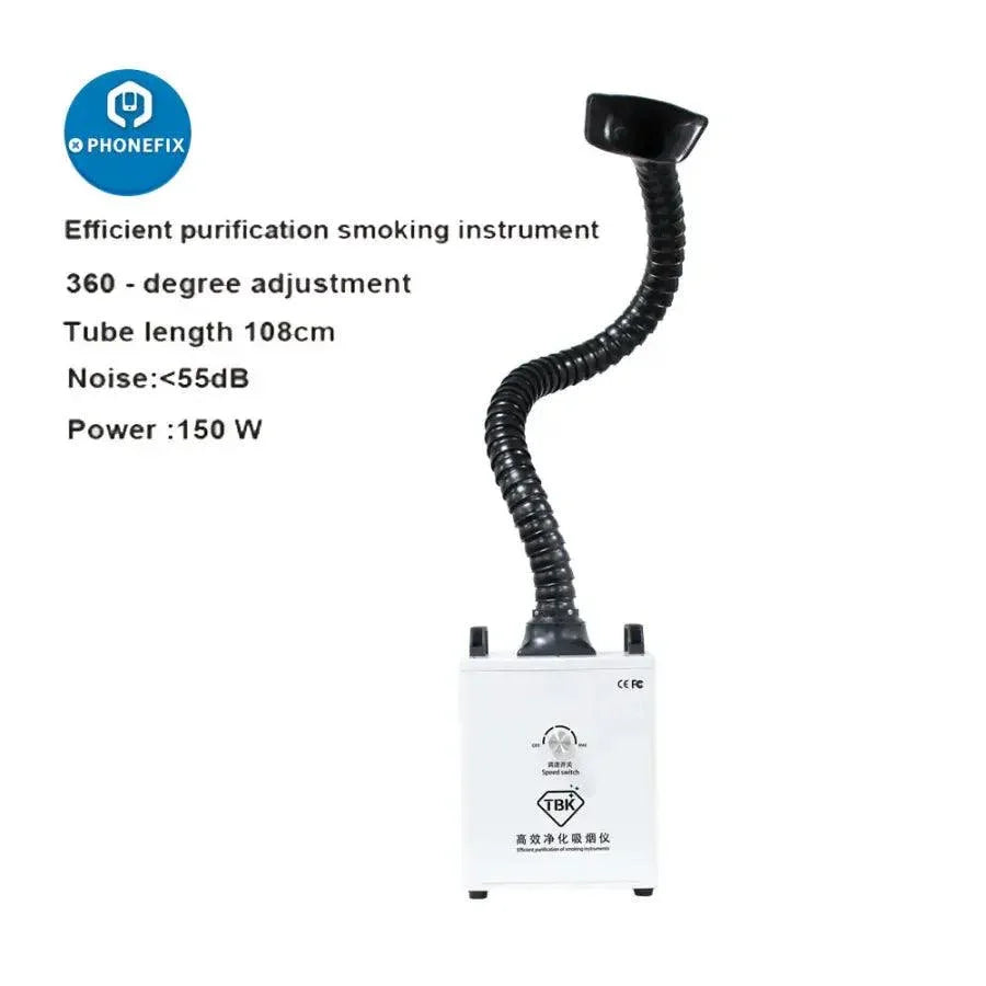 PHONEFIX TBK Fume Extractor smoke and fume cleaner with box, for soldering and laser engraving smoke removal, 110V.
