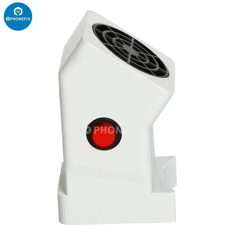 PHONEFIX Kaisi Mini Microscope Smoke Fume Extractor with exhaust fan for soldering fumes and smoke removal.