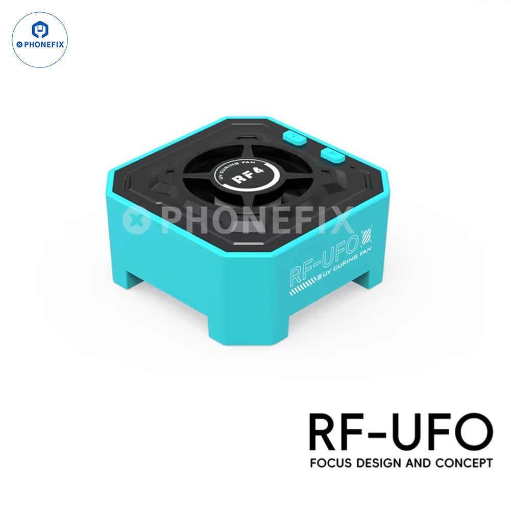 RF4 RF-SF4/UFO smoke exhaust fan for phone PCB soldering and repair, compact fume extractor with UFO design by PHONEFIX