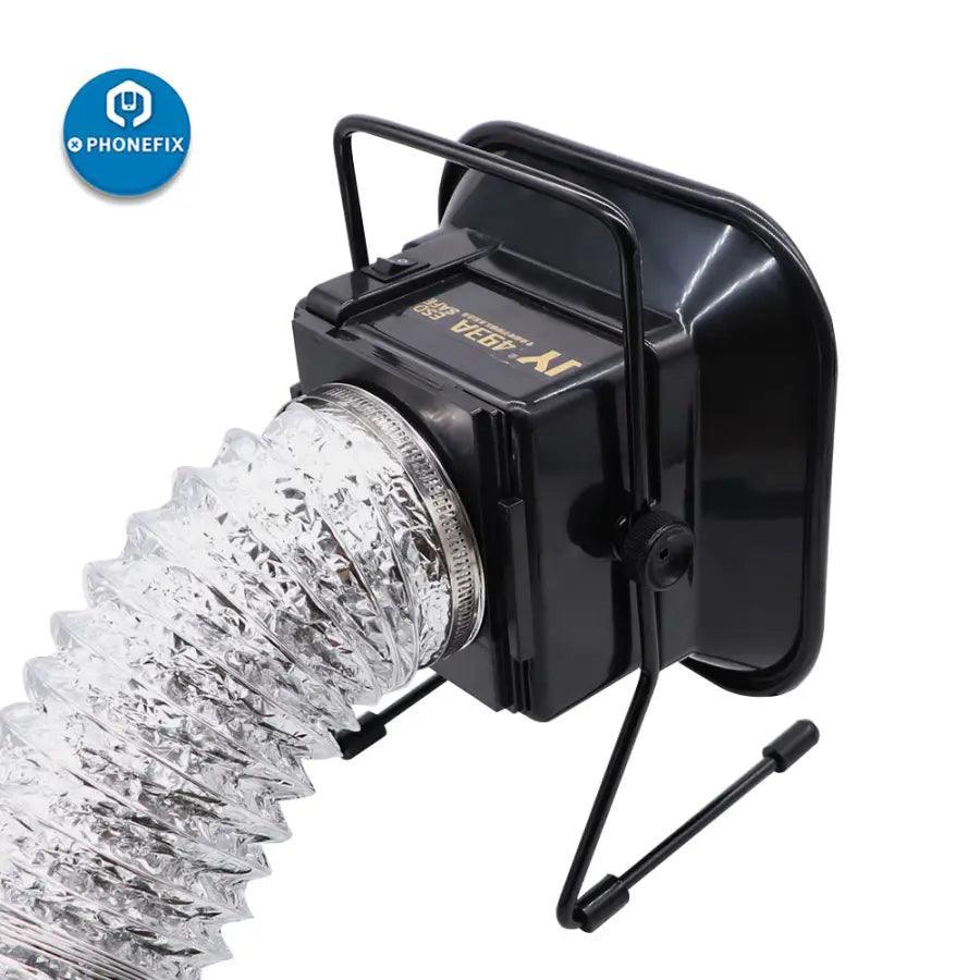 PHONEFIX 493 desktop soldering smoke absorber and ESD fume extractor, 220V, with compact design for soldering fumes removal.