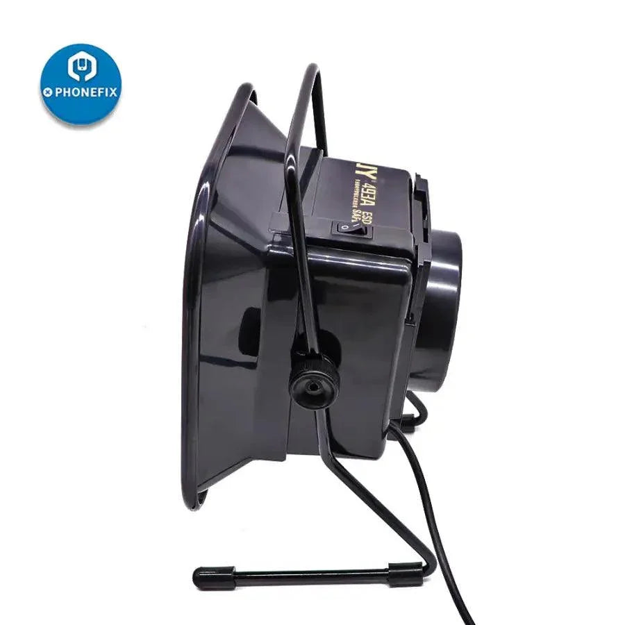 Phonefix 493 desktop soldering smoke fume extractor with ESD protection, 220V, designed to absorb soldering fumes and smoke.