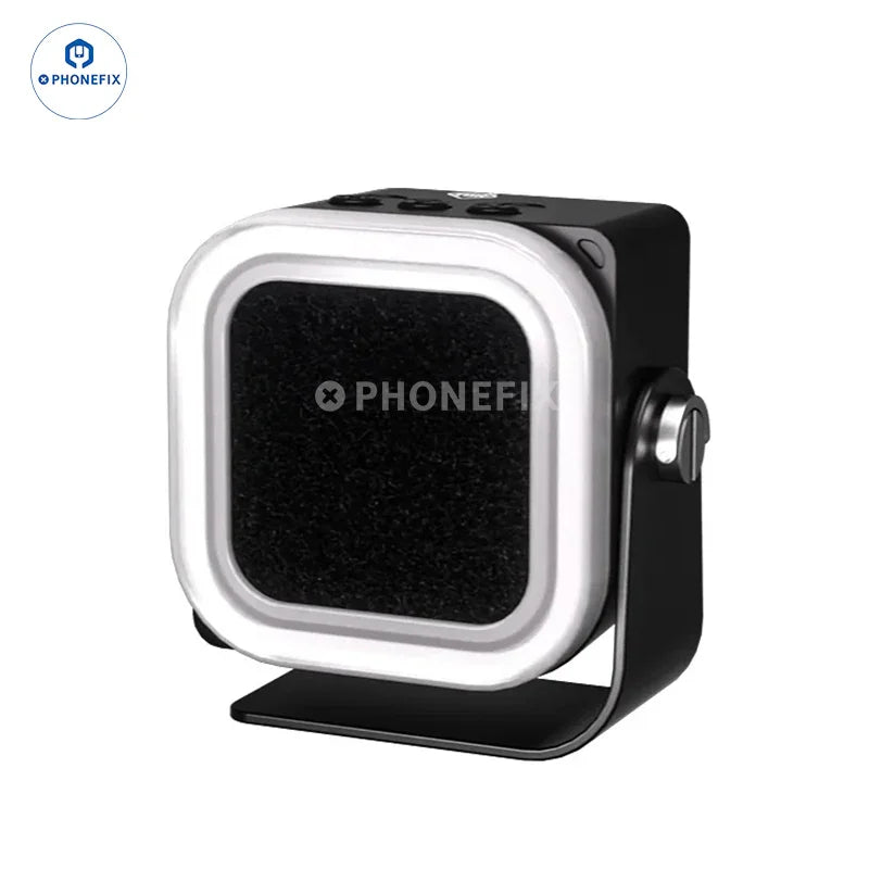 PhoneFix TBK-F001 smoking cooling fan with UV curing lamp, smoke fume extractor with control panel and cooling vents.