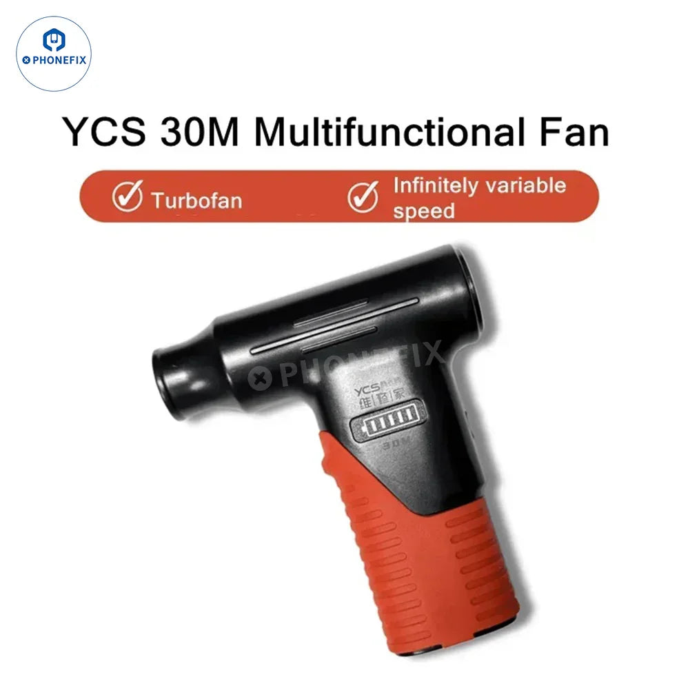 PhoneFix YCS 30M Turbo Fan Keyboard Phone PCB extractor de humos y gases con eliminación de polvo para refrigeración y limpieza de componentes electrónicos.