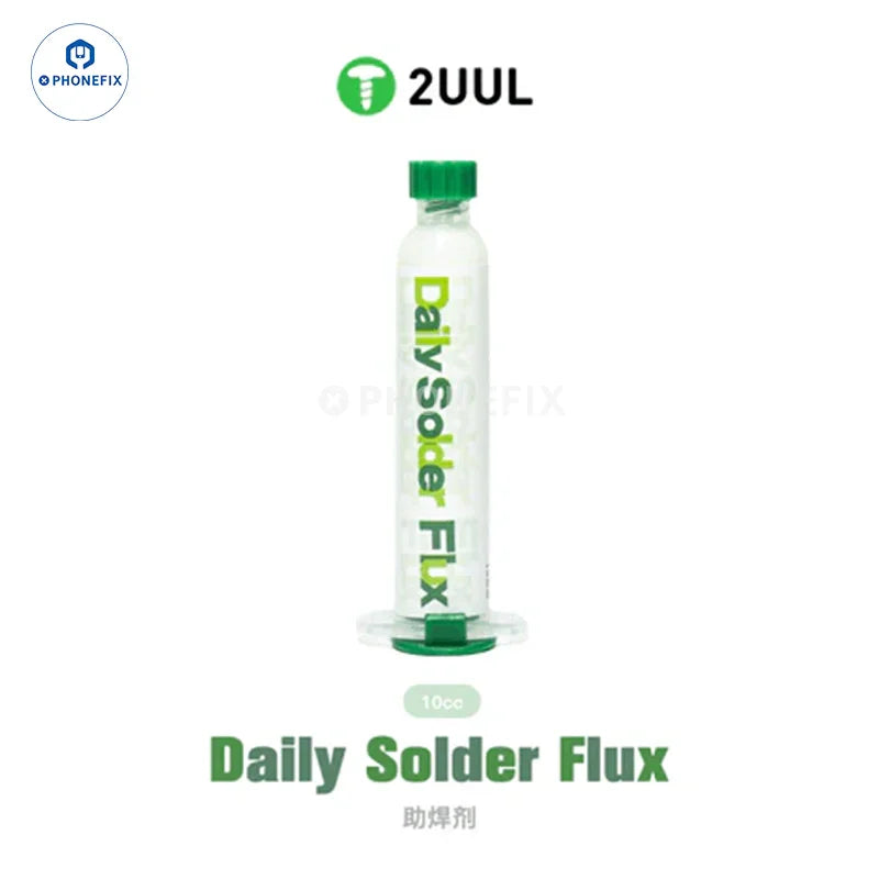 Phonefix 2UUL SC03 TubeMate syringe flux paste with push rod for soldering and electronics repair.