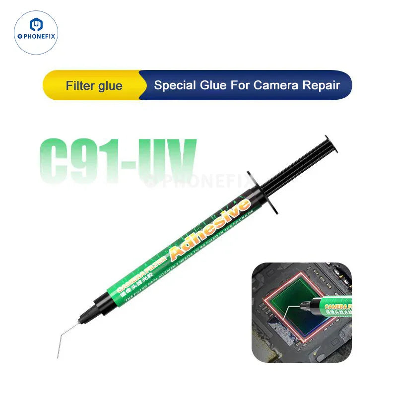 PhoneFix Mechanic CD48 UV Camera Repair Glue Dust Removal Stick, solder paste tool for cleaning and dust removal in electronics repair