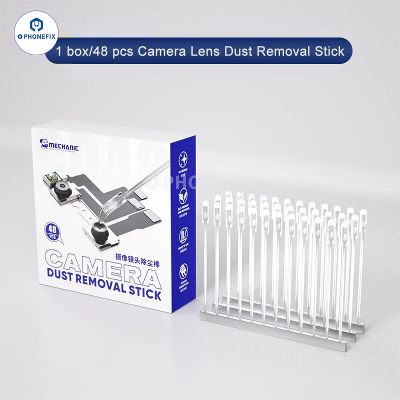 PhoneFix Mechanic CD48 UV camera repair glue dust removal stick for solder paste cleaning and dust removal in electronics repair.