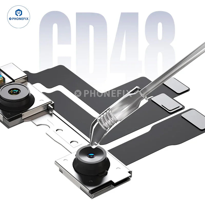 PhoneFix Mechanic CD48 UV camera repair glue dust removal stick, solder paste tool for cleaning and dust removal in electronics repair.