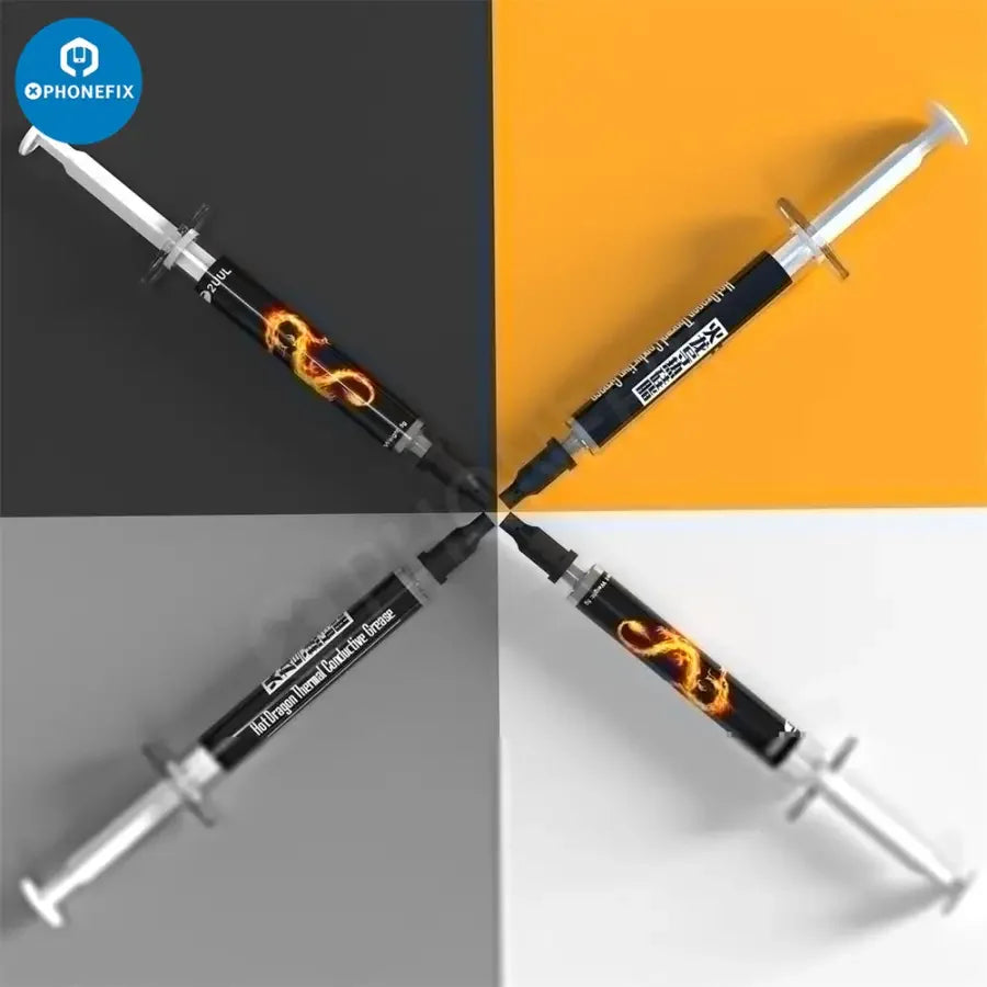 Phonefix 2UUL SC04 Hot Dragon thermal conductive grease for CPU and GPU, solder paste for improved heat transfer.
