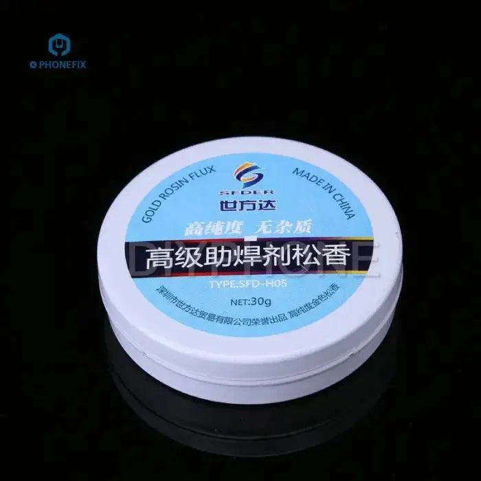Phonefix 30g premium rosin solder paste flux for PCB welding, no impurity, ideal for precise soldering and electronic assembly.