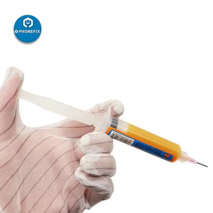 PhoneFix RMA-UV10 10CC No-Clean BGA PCB Soldering Paste Flux grease for precise soldering and electronics repair.