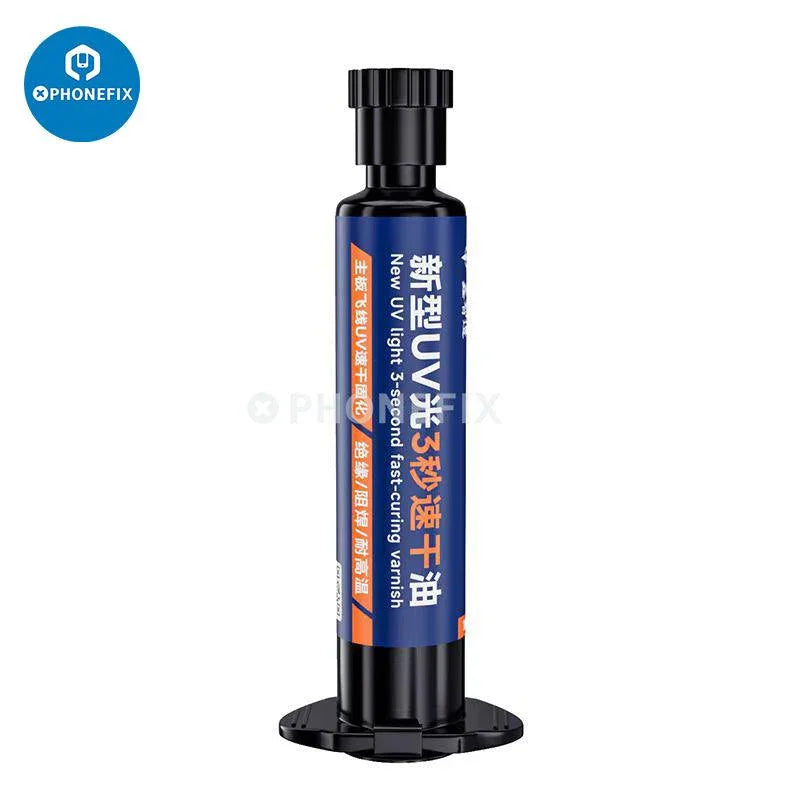 XZZ 3S UV Fast Curing Solder Paste Flux by PHONEFIX, quick-dry solder paste with UV curing for electronic soldering applications