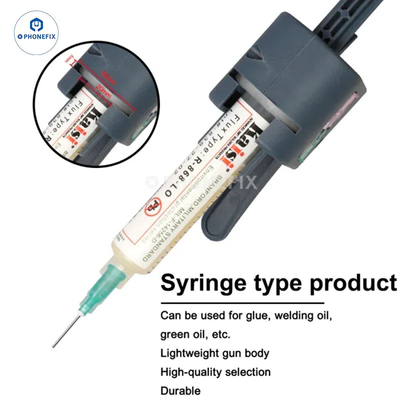 PHONEFIX Kaisi K-2208 solder paste extruder booster manual glue gun for precise soldering and glue application.