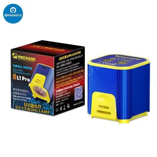 Lampe de polymérisation UV PhoneFix Mechanic L1 Pro L2 avec colle huileuse pour la réparation de cartes mères, l'application de pâte à souder et la réparation électronique.