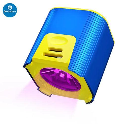 PHONEFIX Mechanic L1 Pro L2 UV curing lamp with motherboard repair oil and solder paste for electronics repair.