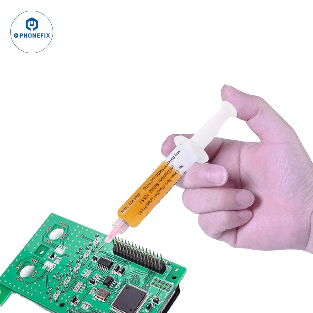 Phonefix Chipquik Tack Solder Paste Flux SMD6505CQ, no-clean tack flux for soldering electronic components.