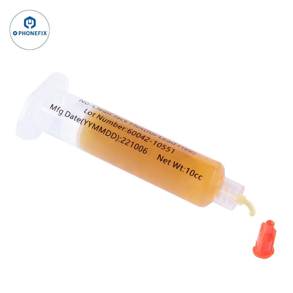 Phonefix Chipquik Tack Solder Paste Flux SMD6505CQ no-clean tack flux in a syringe for SMD soldering applications