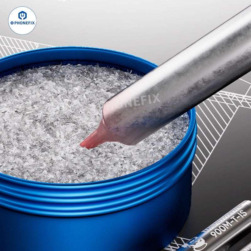 PhoneFix QR12 soldering tip refresher cream, black oxide remover for soldering paste, used on mechanic QR12 soldering tips.