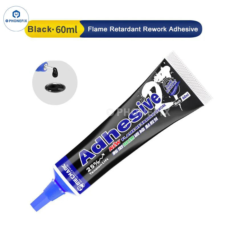PhoneFix R7 mechanic phone frame and back glass bracket with solder paste adhesive for screen repair.