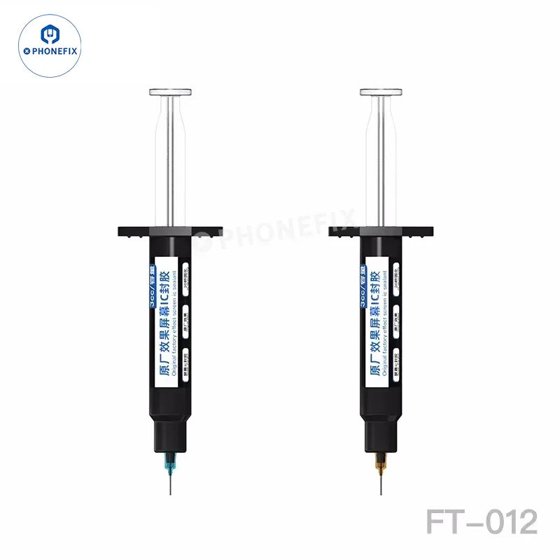 PhoneFIX BGA Chip Sealant Glue for phone CPU, NAND, and screen IC sealing; solder paste adhesive for electronics repair.