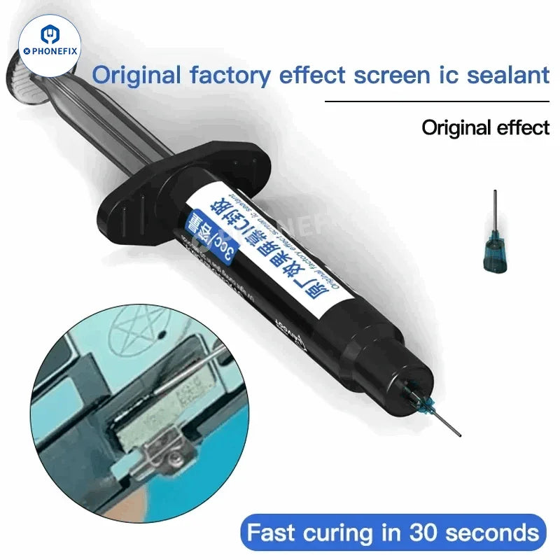 PHONEFIX BGA Chip Sealant Glue Solder Paste for Phone CPU, NAND, Screen IC sealing, 10cc adhesive for electronics repair