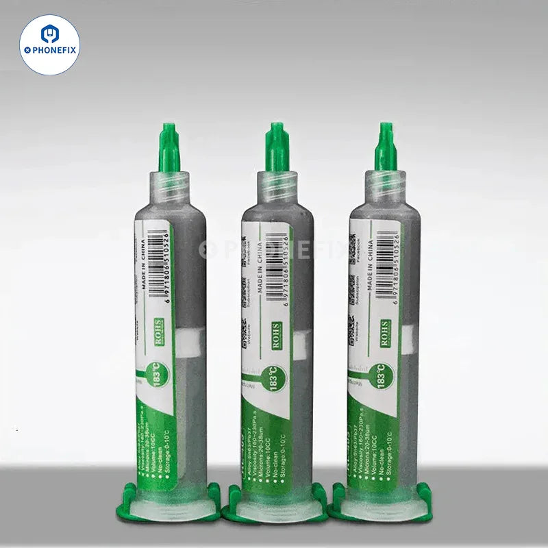 Relife No-clean Tin Solder Paste by PHONEFIX for PCB BGA chip welding and rework, ideal for precise soldering applications.