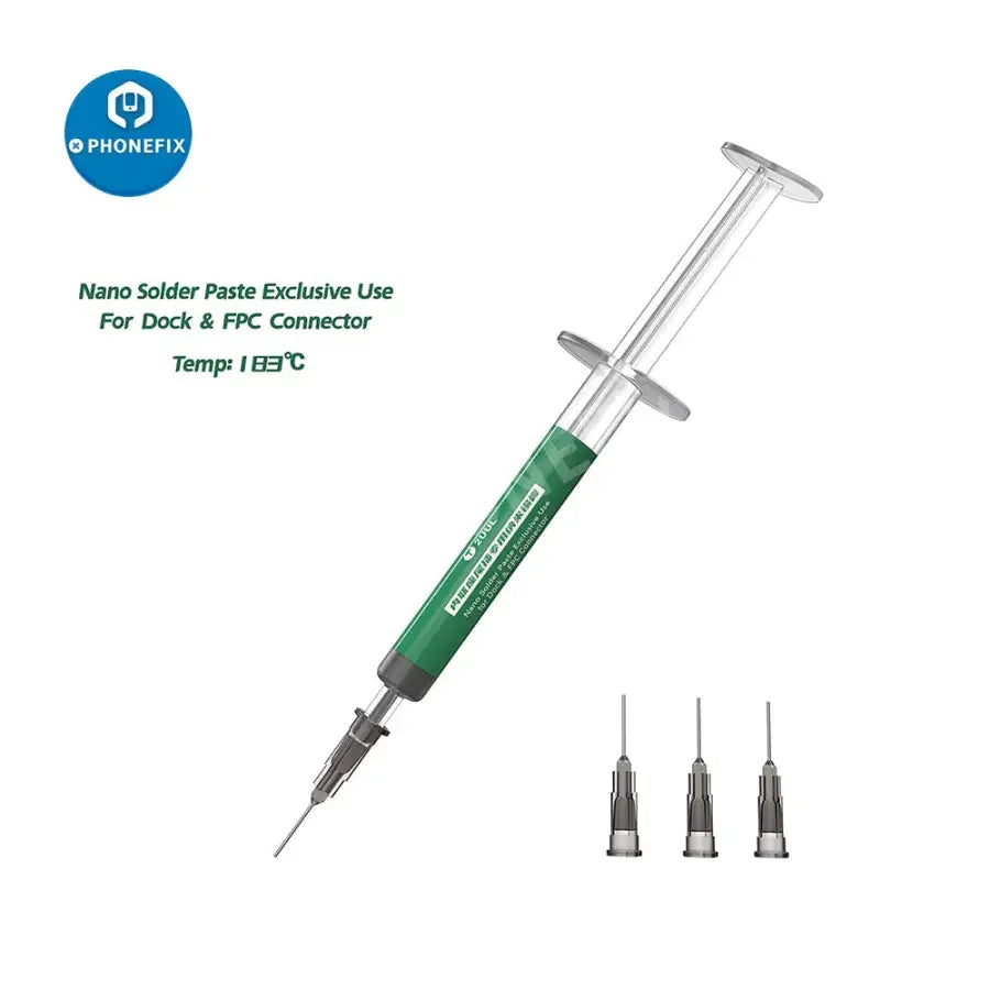2UUL Nano Solder Paste for Phone FPC Dock Connectors, used for desoldering and repairing electronic phone components by PHONEFIX